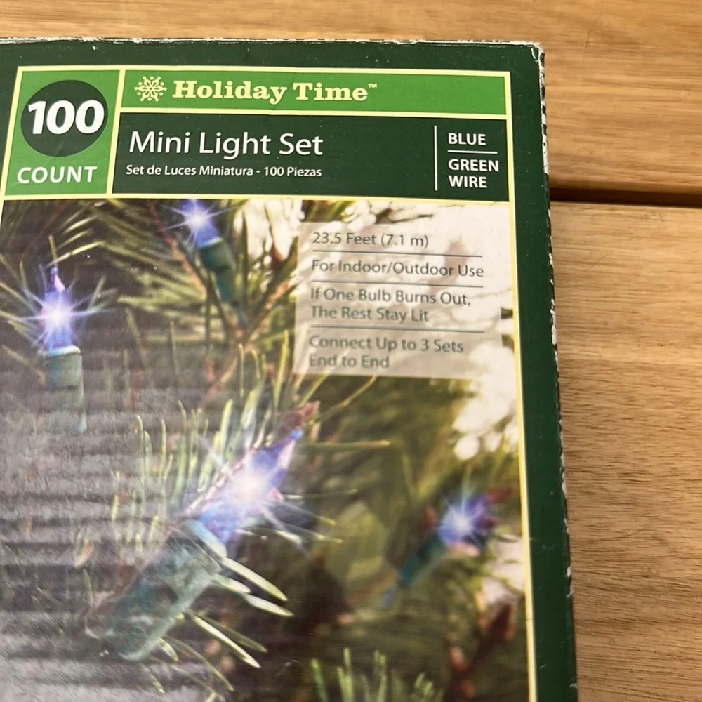 HOLIDAY TIME 2 pcs. mini light set blue
